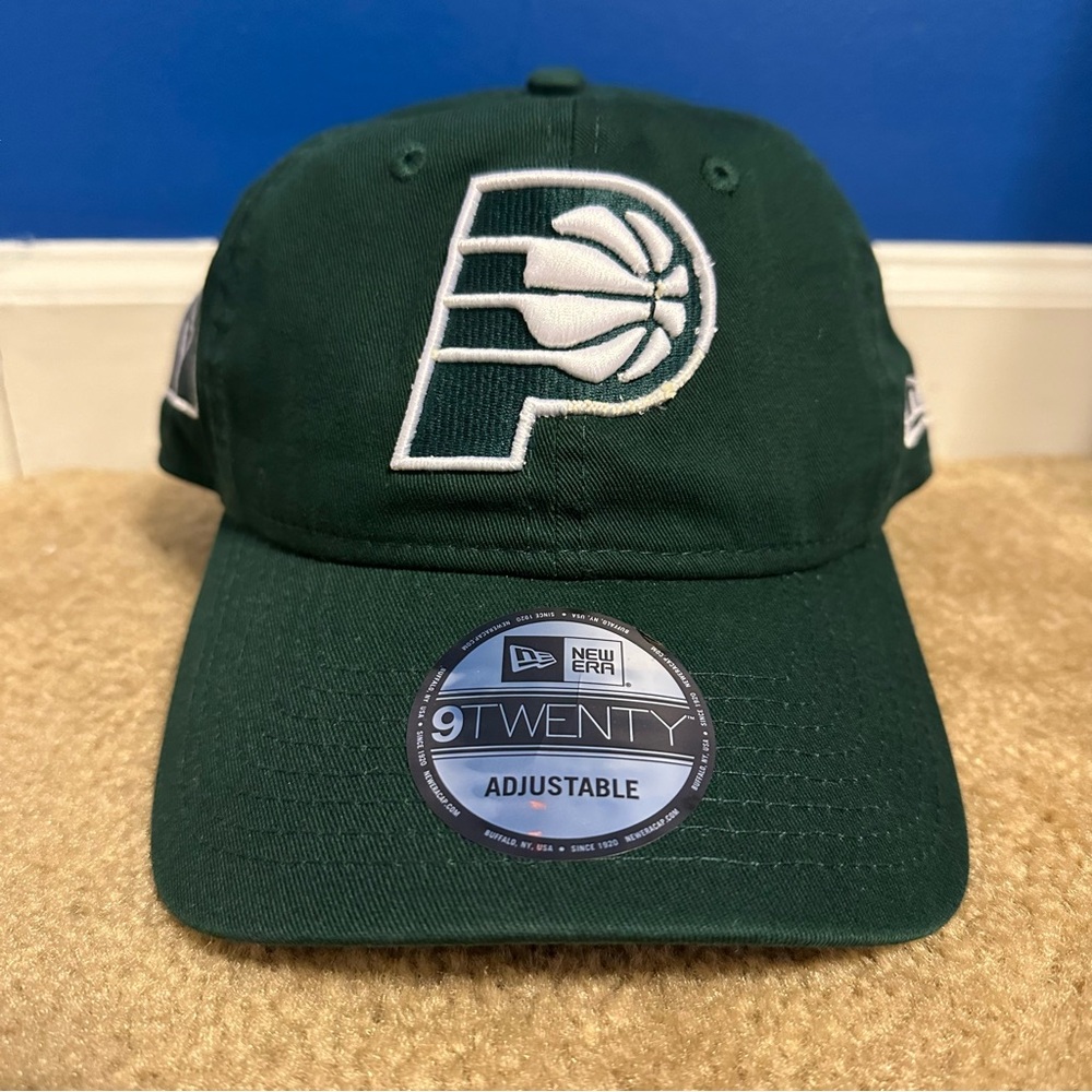 Indiana Pacers Hat Mens New Era 9TWENTY Ivy Tech College Adjustable Cap Green